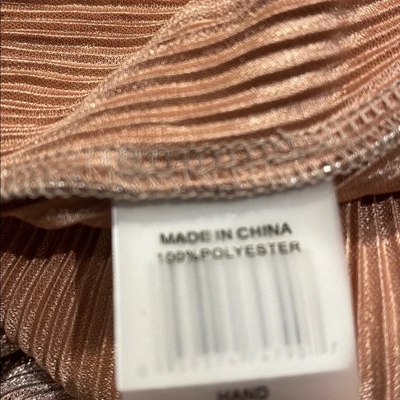 Vince Camuto Shimmering Tan Midi Skirt - Picture 8 of 8